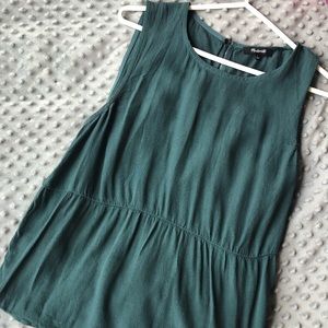 Emerald Green Madewell Tank Blouse